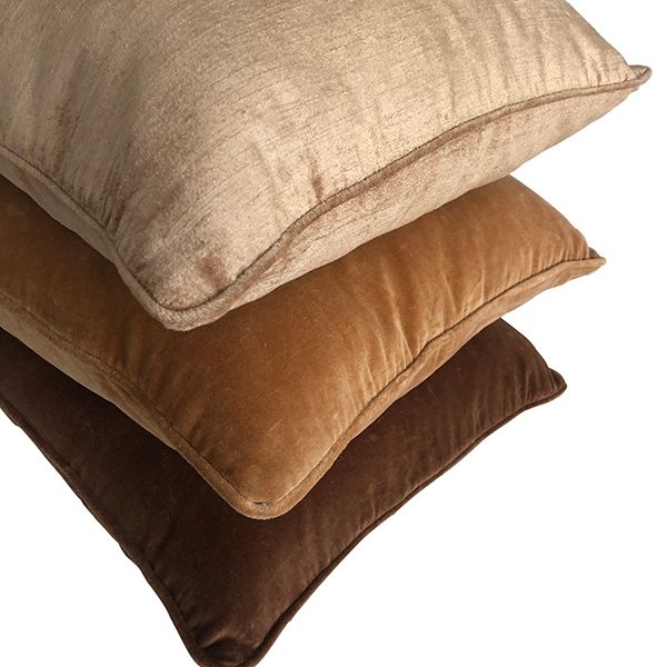 Putetrekk Slub Velvet Havre