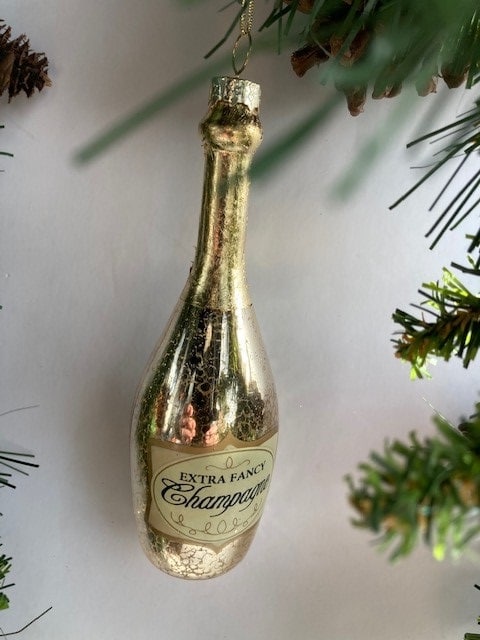 Julekule Champagneflaske