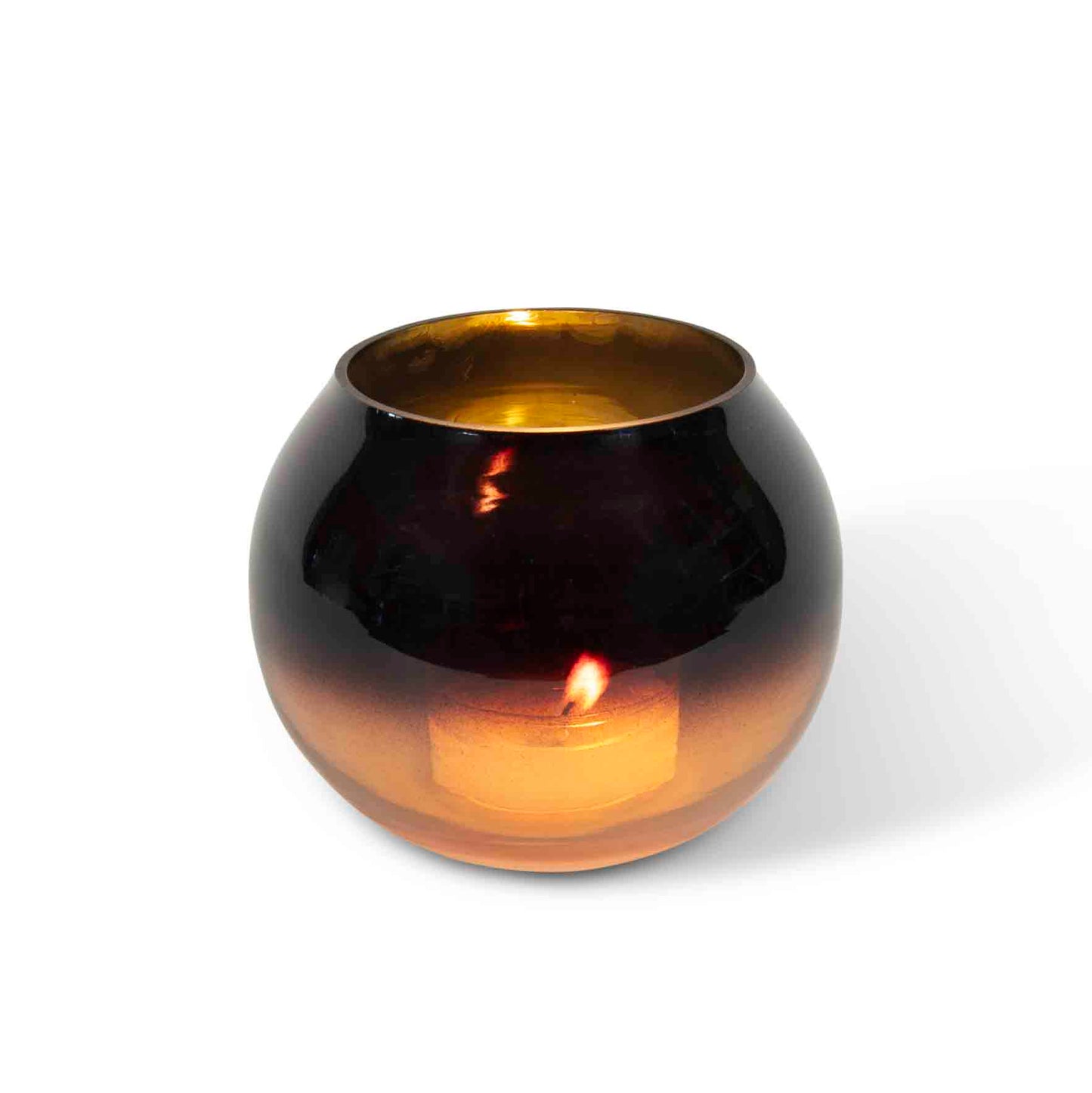 T-lysholder brun/gull