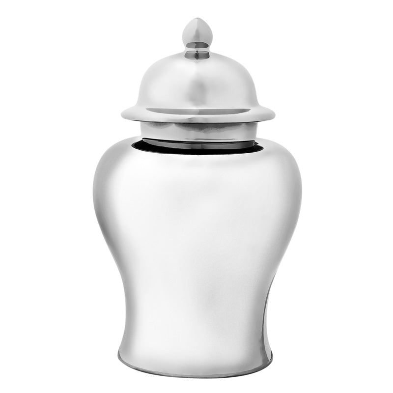 Vase Glamour silver finish XL