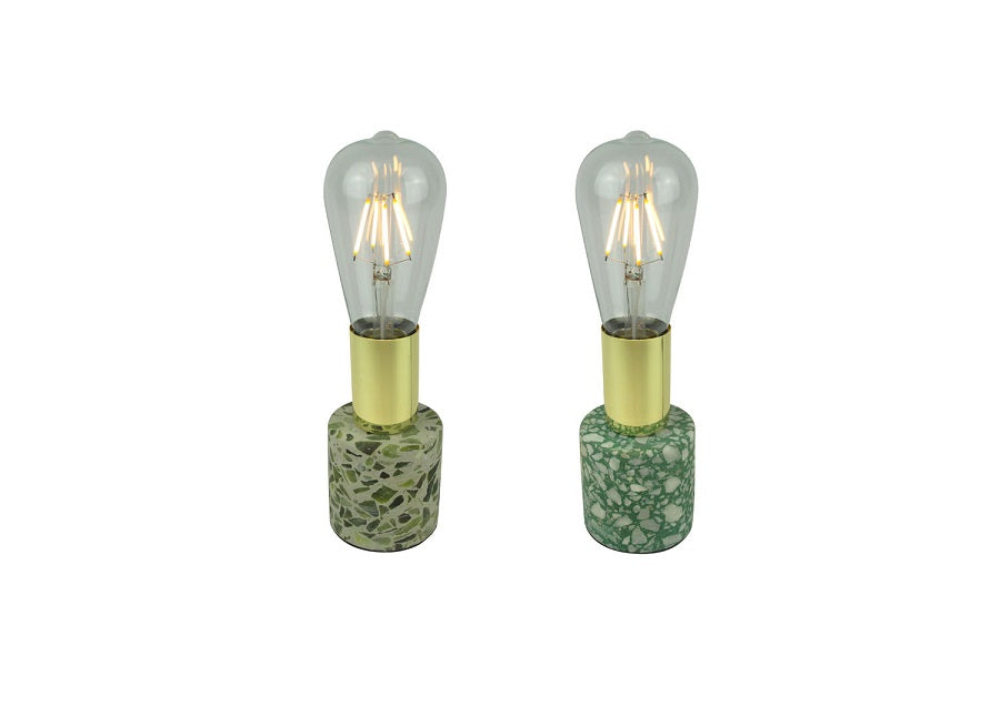 Gaudi bordlampe lys turkis