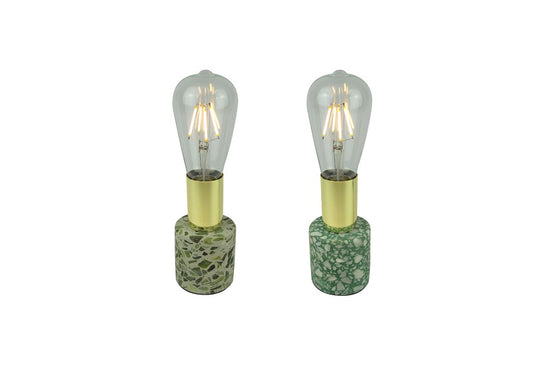 Gaudi bordlampe lys turkis