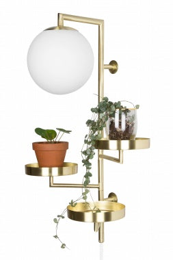 Astoria vegglampe børstet messing