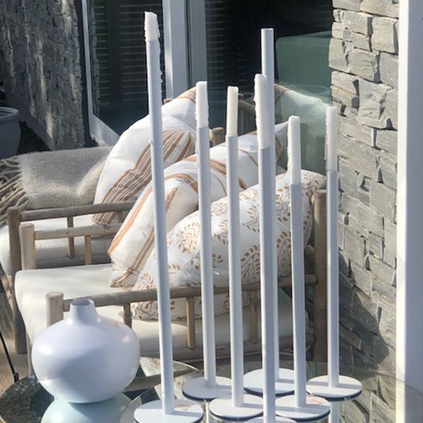 Nordic Candle Holder - Medium - White