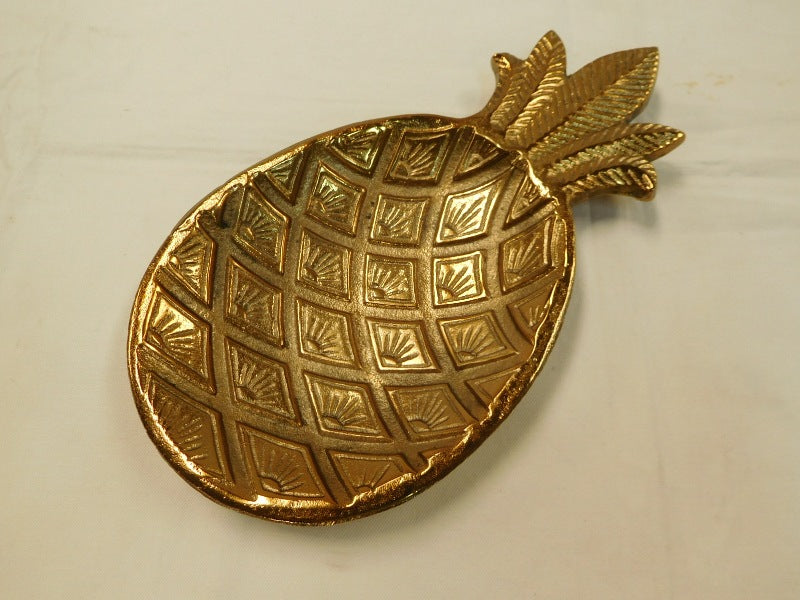 Skål Ananas Antikk Gull 30 cm