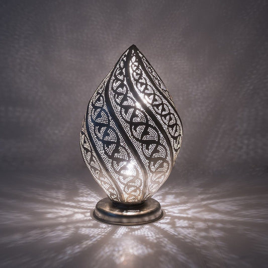 Twist Filigrain Bordlampe - Medium Silver