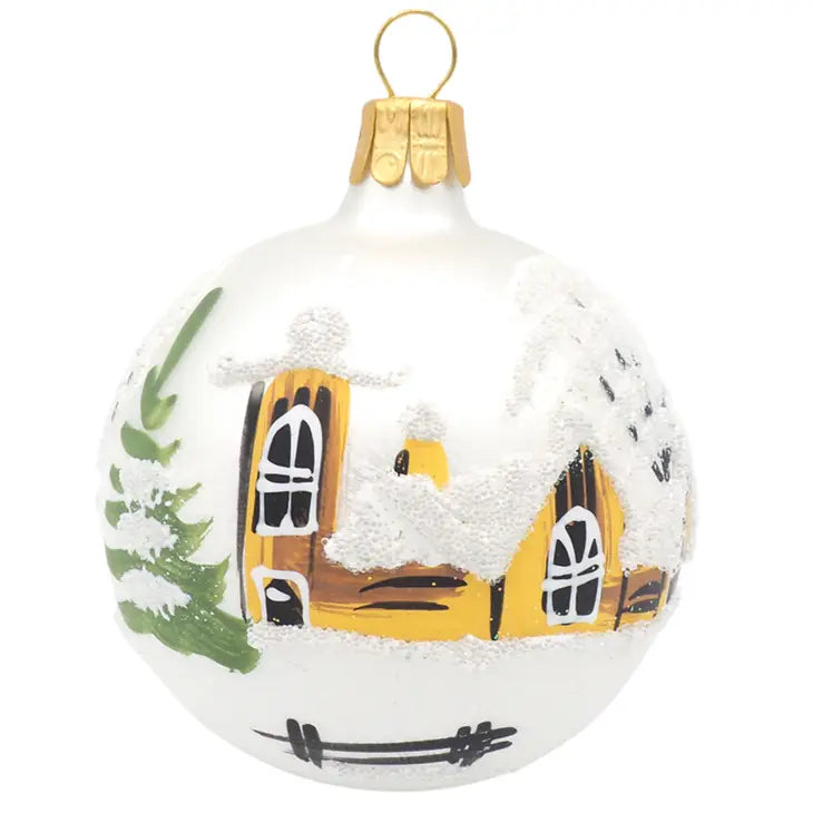 Julekule Winter i glass