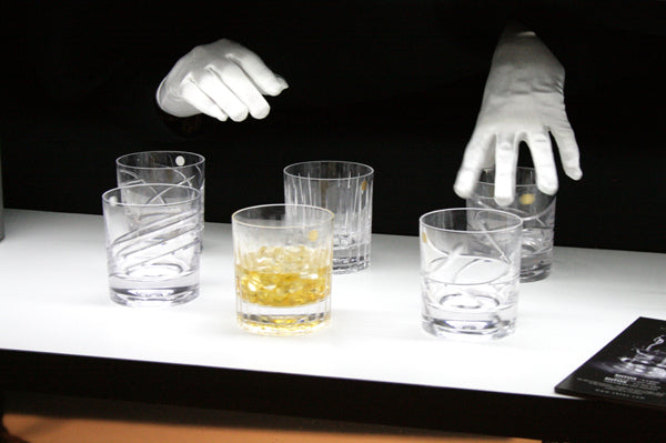 Snurrende whiskey glass i krystall 014