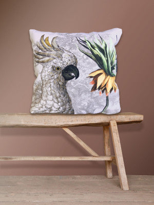 Putetrekk Velour Parrot Frittilaria 50x50