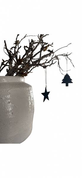 Sense X-mas star juletrepynt Sort