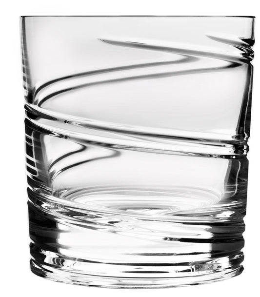 Snurrende shot glass i krystall 001, 2 pk