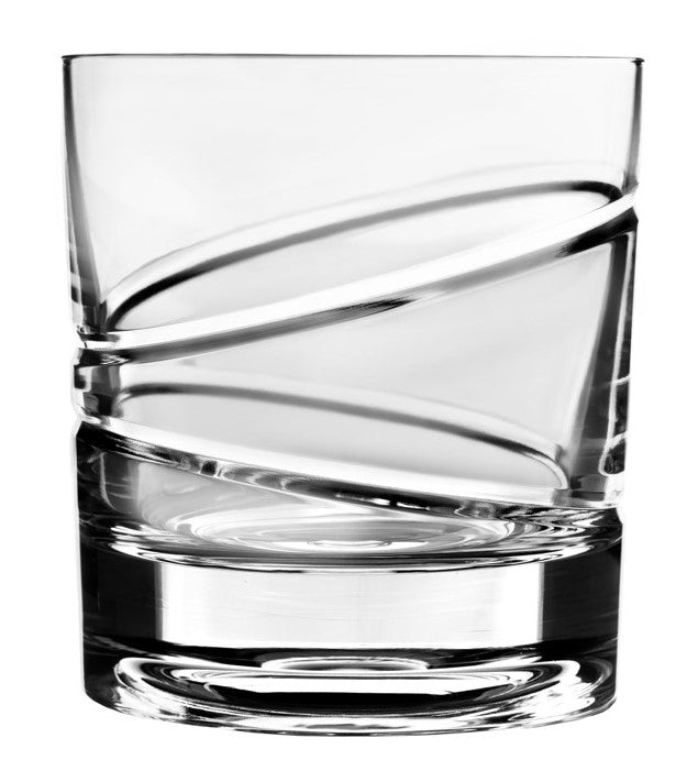 Snurrende whiskey glass i krystall 007