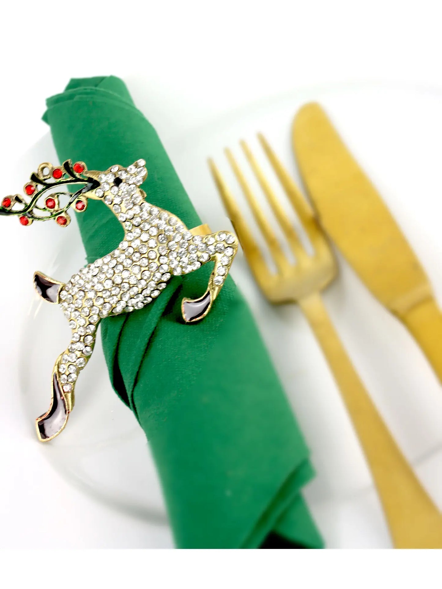 Serviettring "Deer", sett med 4