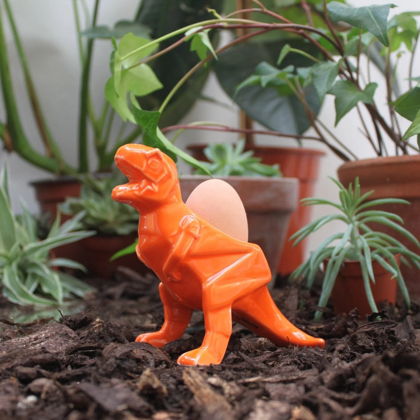 Eggekopp Origami T-Rex Oransje