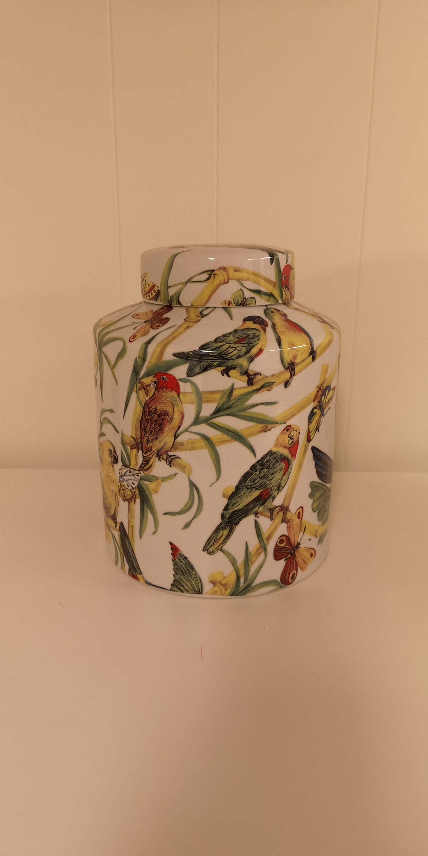 Tropical krukke hvit 30 cm