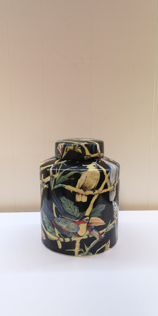 Tropical krukke sort 25 cm