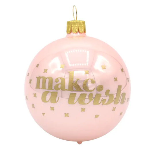 Julekule "Make a wish" Pink