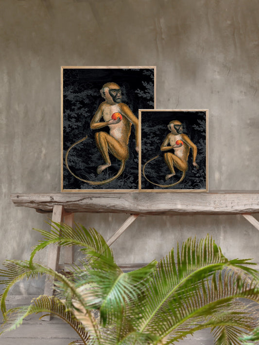 Plakat Monkey black