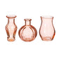 Vase Vintage Bud Pale Pink - sett med 3