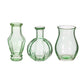 Vase Vintage Bud Pale Green - sett med 3
