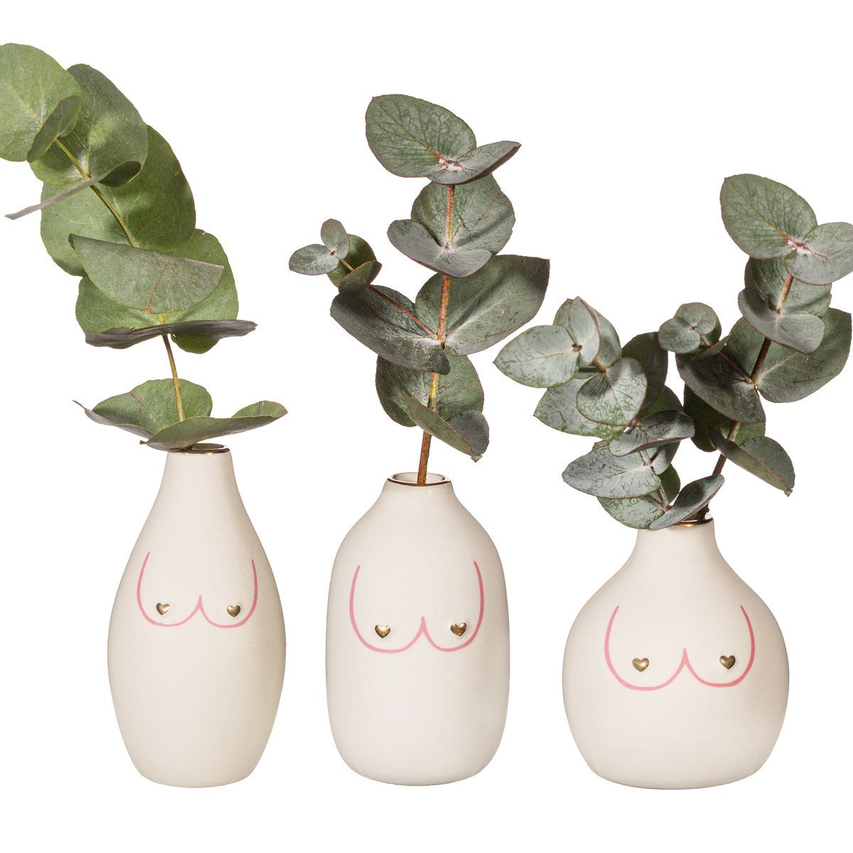 Vase Girlpower Boobies - sett med 3