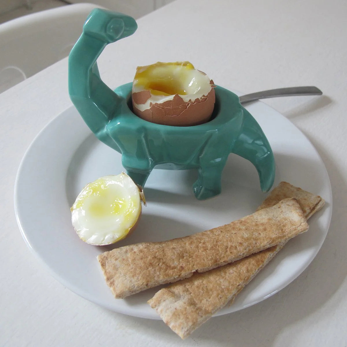 Eggekopp Origami Dinosaur Grønn